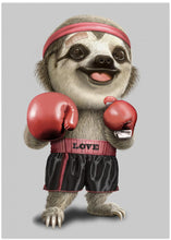 Canvas Art Print the boxing sloth