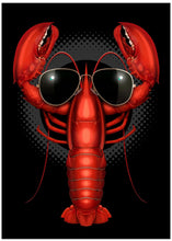 Canvas Art Print cool lobster