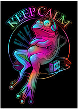 Canvas Art Print frog loves music