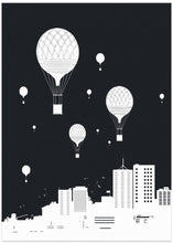 Art Prints of Balloons and the city