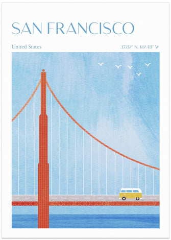 Art Prints of San Francisco, Golden Gate Bridge