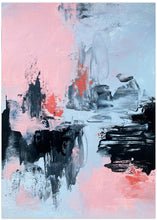 Art Prints of Pink and Grey Abstract 2