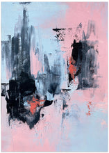 Art Prints of Pink and Grey Abstract 3