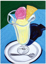 Art Prints of Raspberry and Vanilla Ice Cream