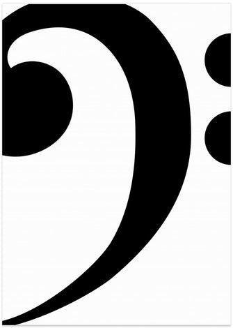 Art Prints of Big bass clef 1