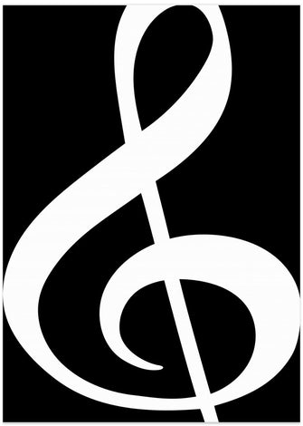 Art Prints of Big treble clef 2