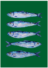 Art Prints of Sardines Forest Green