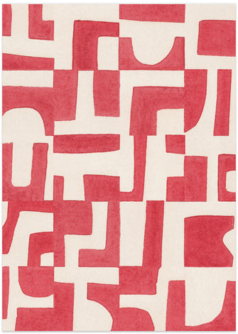 Art Prints of Red Puzzle