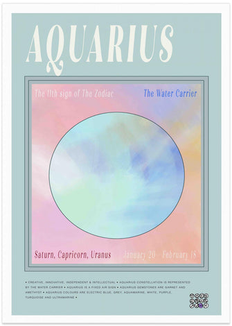 Art Prints of Zodiac Aquarius