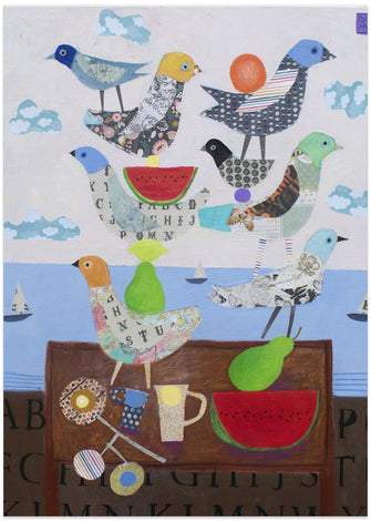 Art Prints of Birds and Watermelons