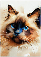 Art Prints of Cat watercolor painting animal