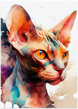 Art Prints of Cat watercolor painting animal