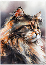 Art Prints of Cat watercolor painting animal