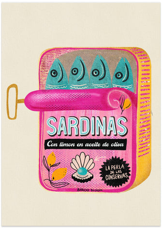 Art Prints of Sardines Tin Can