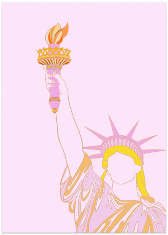 Art Prints of Lady Liberty (Blonde)