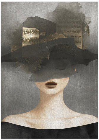 Art Prints of Lady In Hat No 2