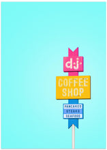 Art Prints of DJ Coffeeshop Sign