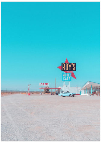 Art Prints of Roys Motel Cafe Vintage Sign