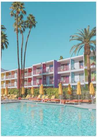 Art Prints of Saguaro Hotel Poolside in Palm Springs