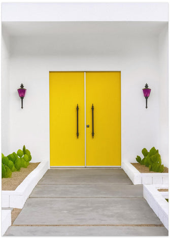 Art Prints of Yellow Doors in Palm Springs