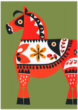 Art Prints of Alternative Dala Horse