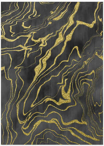 Art Prints of Golden Flows No. 9