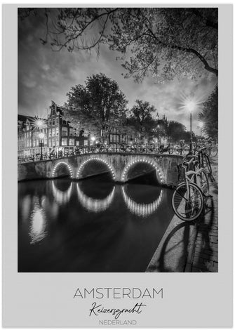 Art Prints of In focus: AMSTERDAM Idyllic nightscape from Keizersgracht