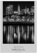 Art Prints of In focus: BOSTON Evening Skyline of North End