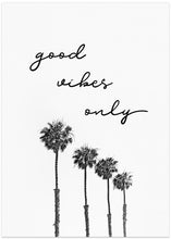 Art Prints of Palm trees | good vibes only