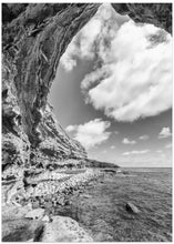 Art Prints of SAN DIEGO Sunset Cliffs | Monochrome