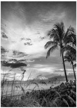 Art Prints of BONITA BEACH Evening mood | monochrome