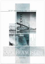 Art Prints of Poster Art SAN FRANCISCO Presidio | turquoise marble