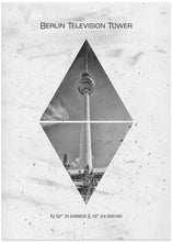 Art Prints of Coordinates BERLIN Television Tower