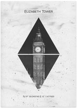 Art Prints of Coordinates LONDON Elizabeth Tower