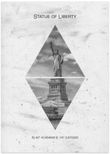 Art Prints of Coordinates NEW YORK CITY Statue of Liberty