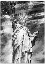 Art Prints of Modern Art STATUE OF LIBERTY | monochrome