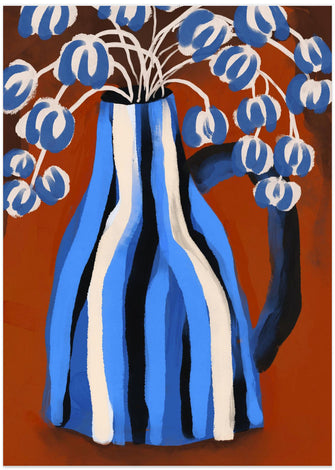 Art Prints of Striped Vase