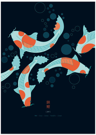 Art Prints of Koi Carps