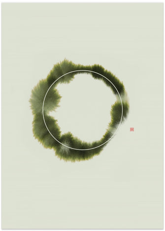 Art Prints of Circle N°1 | Green