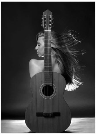 Art Prints of Girl with guitar