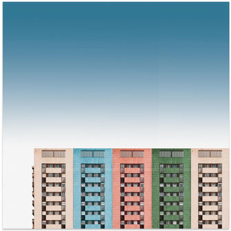 Art Prints of Colored buildings