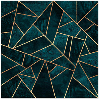 Art Prints of Deep Teal Stone