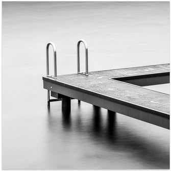 Art Prints of A jetty in a lake