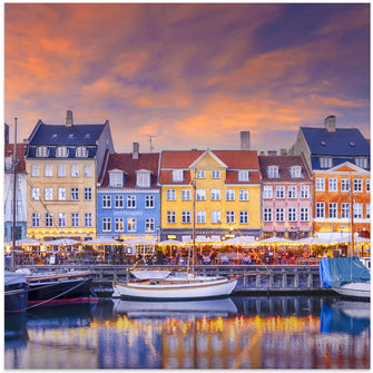 Art Prints of COPENHAGEN Charming Evening Mood at Nyhavn