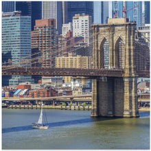 Art Prints of NEW YORK CITY Brooklyn Bridge &amp; Manhattan Skyline