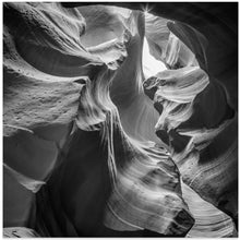 Art Prints of MONOCHROME ANTELOPE CANYON Rock Formation