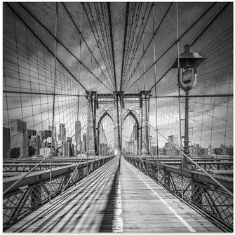 Art Prints of NYC Brooklyn Bridge