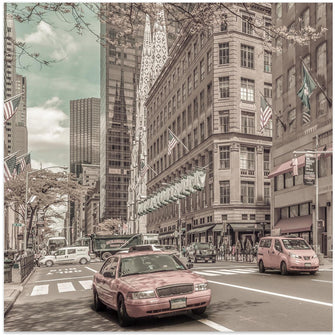 Art Prints of MANHATTAN 5th Avenue | urban vintage style