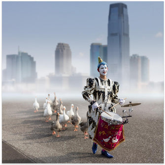 Art Prints of Goose parade